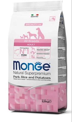 מונג׳ חזיר אורז ותפוח אדמה 2.5 קילו