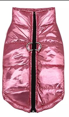 מעיל משמש בתור רתמה צבע וורוד מידה S