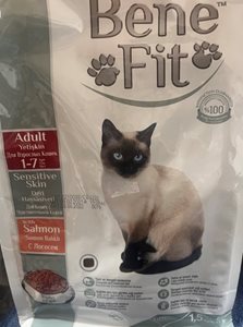 מזון BENE FIT לחתולים בוגרים בטעם סלמון 1.5 ק"ג